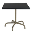 Schaffner Säntis Table repas rabattable 80x80cm Champagne 85 Noir 91 