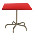 Schaffner Säntis Table repas rabattable 80x80cm Champagne 85 Rouge 30 