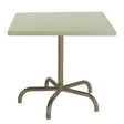 Schaffner Säntis Table repas rabattable 80x80cm Champagne 85 Vert Pastel 64 