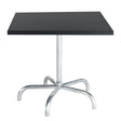 Schaffner Säntis Table repas rabattable 80x80cm Galvanisé à chaud 02 Anthracite 77 