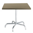 Schaffner Säntis Table repas rabattable 80x80cm Galvanisé à chaud 02 Champagne 85 