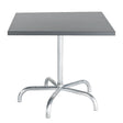 Schaffner Säntis Table repas rabattable 80x80cm Galvanisé à chaud 02 Gris Argent 78 