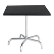 Schaffner Säntis Table repas rabattable 80x80cm Galvanisé à chaud 02 Noir 91 