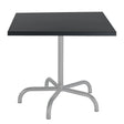 Schaffner Säntis Table repas rabattable 80x80cm Gris Argent 78 Anthracite 77 