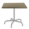 Schaffner Säntis Table repas rabattable 80x80cm Gris Argent 78 Champagne 85 