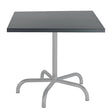 Schaffner Säntis Table repas rabattable 80x80cm Gris Argent 78 Graphite 73 