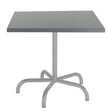 Schaffner Säntis Table repas rabattable 80x80cm Gris Argent 78 Gris Argent 78 