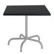 Schaffner Säntis Table repas rabattable 80x80cm Gris Argent 78 Noir 91 