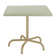 Schaffner Säntis Table repas rabattable 80x80cm Marron Pastel 83 Vert Pastel 64 