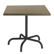 Schaffner Säntis Table repas rabattable 80x80cm Noir 91 Champagne 85 