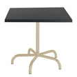 Schaffner Säntis Table repas rabattable 80x80cm Sable Pastel 15 Anthracite 77 