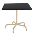 Schaffner Säntis Table repas rabattable 80x80cm Sable Pastel 15 Noir 91 