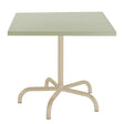 Schaffner Säntis Table repas rabattable 80x80cm Sable Pastel 15 Vert Pastel 64 