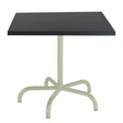 Schaffner Säntis Table repas rabattable 80x80cm Vert Pastel 64 Anthracite 77 