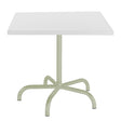 Schaffner Säntis Table repas rabattable 80x80cm Vert Pastel 64 Blanc 90 