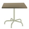 Schaffner Säntis Table repas rabattable 80x80cm Vert Pastel 64 Champagne 85 