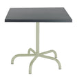 Schaffner Säntis Table repas rabattable 80x80cm Vert Pastel 64 Graphite 73 