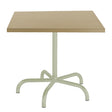 Schaffner Säntis Table repas rabattable 80x80cm Vert Pastel 64 Marron Pastel 83 