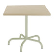 Schaffner Säntis Table repas rabattable 80x80cm Vert Pastel 64 Sable Pastel 15 