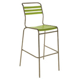 Schaffner Säntis Tabouret de bar à lattes Champagne 85 Vert Clair 63 