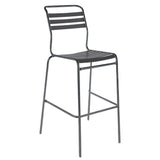 Schaffner Säntis Tabouret de bar à lattes Graphite 73 Anthracite 77 