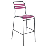 Schaffner Säntis Tabouret de bar à lattes Graphite 73 Rose 41 