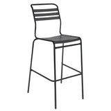 Schaffner Säntis Tabouret de bar à lattes Noir 91 Anthracite 77 