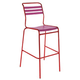 Schaffner Säntis Tabouret de bar à lattes Rouge 30 Rose 41 