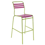 Schaffner Säntis Tabouret de bar à lattes Vert Clair 63 Rose 41 