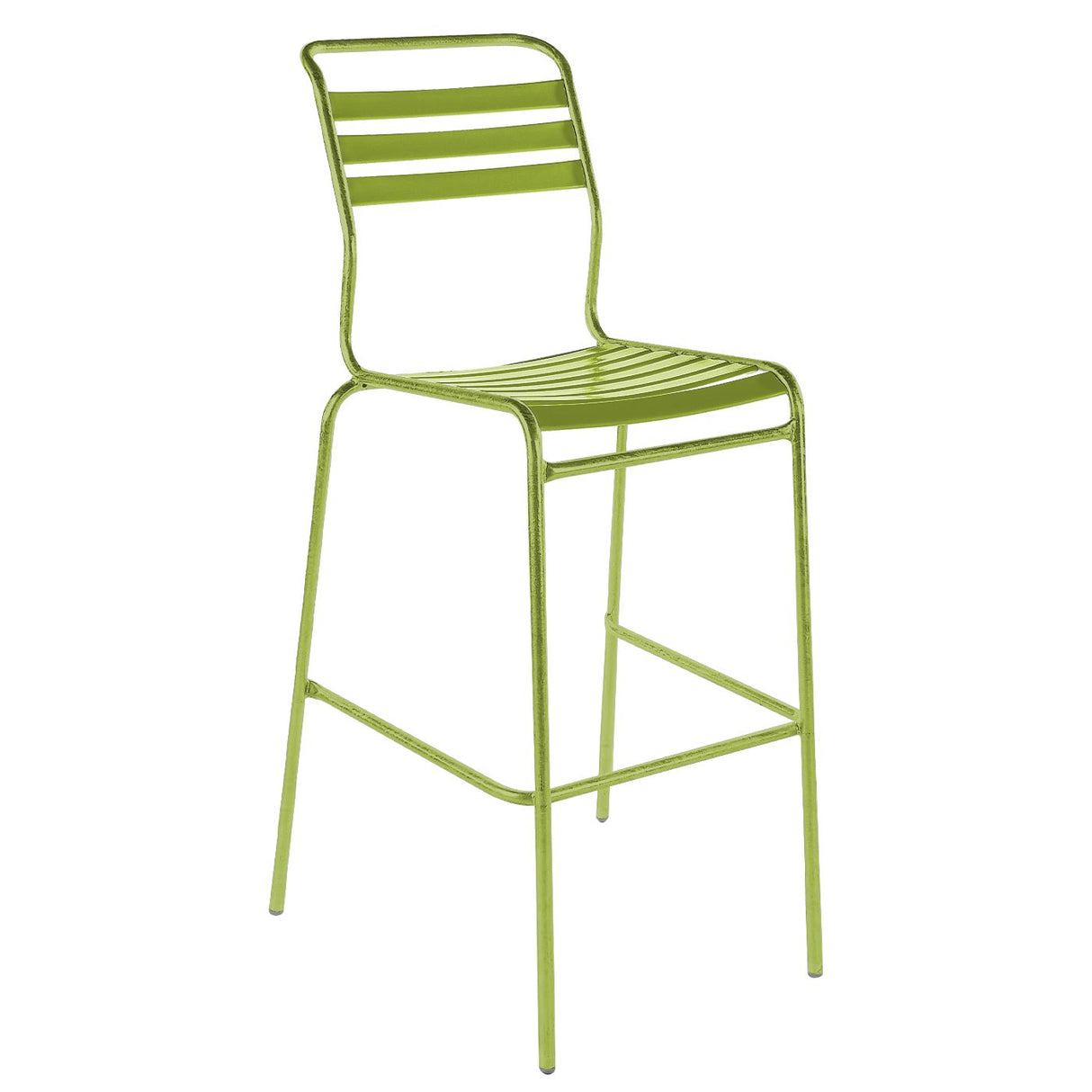 Schaffner Säntis Tabouret de bar à lattes Vert Clair 63 Vert Clair 63 