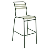Schaffner Säntis Tabouret de bar à lattes Vert Sapin 66 Vert pastel 64 