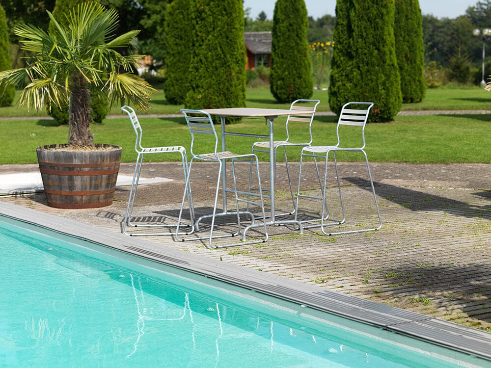 Schaffner Säntis Tabouret de bar luge à lattes 