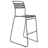 Schaffner Säntis Tabouret de bar luge à lattes Graphite 73 Anthracite 77 