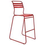 Schaffner Säntis Tabouret de bar luge à lattes Rouge 30 Rouge 30 