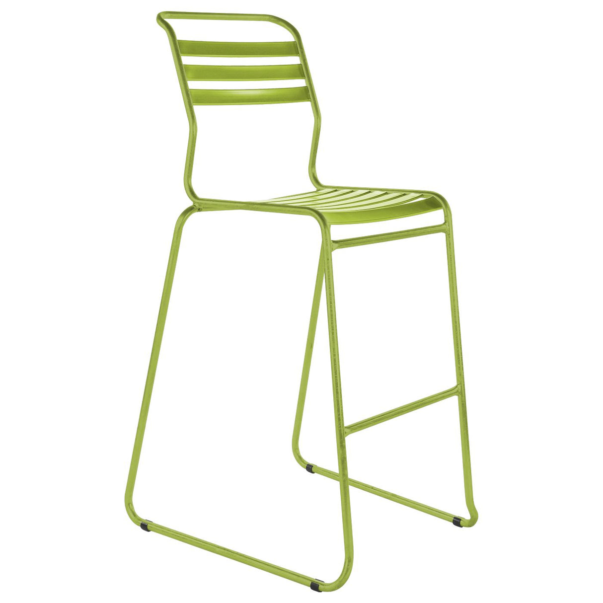 Schaffner Säntis Tabouret de bar luge à lattes Vert Clair 63 Vert Clair 63 