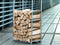 Schaffner Stockage de bois 100x28cm H: 180cm 