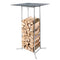 Schaffner Stockage de bois/table haute 70x70cm H: 110cm Déco Béton dd 