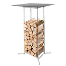 Schaffner Stockage de bois/table haute 70x70cm H: 110cm Graphite 73 