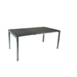 SIT Mobilia Etna Alpha Plus Table à rallonge 160-220x95cm en inox brossé avec Plateau céramique 