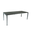 SIT Mobilia Etna Alpha Plus Table à rallonge 210-270x95cm en inox brossé avec Plateau céramique 