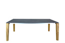 SIT Mobilia Olympia Turin Table à rallonge pivotante 160-220x95cm en teck avec Plateau céramique 