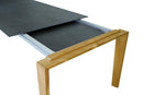 SIT Mobilia Olympia Turin Table à rallonge pivotante 160-220x95cm en teck avec Plateau céramique 