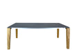 SIT Mobilia Olympia Turin Table à rallonge pivotante 210-270x95cm en teck avec Plateau céramique 