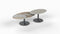 SIT Mobilia Viano Table basse ovale 90x55cm h:40cm plateau céramique Dekton 
