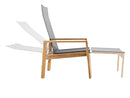 Solpuri Safari Deck-Chair avec Repose-pieds Teck / Toile Softex Coal 