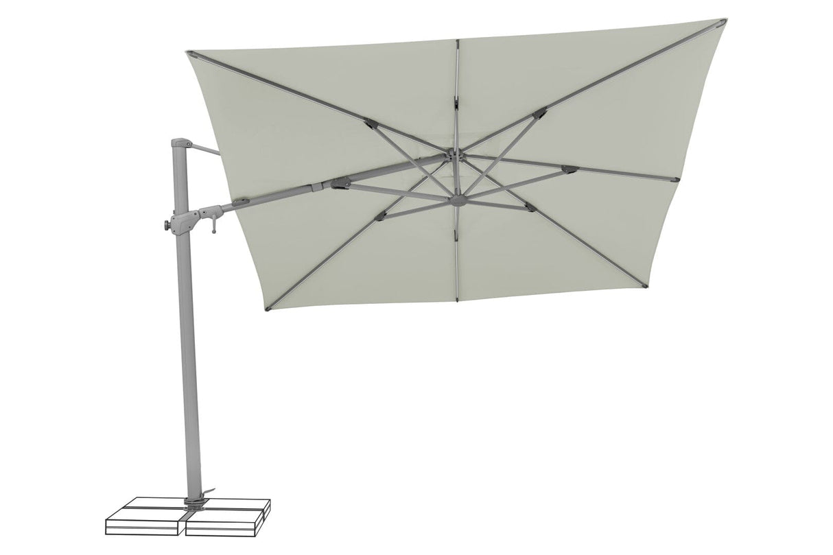 Suncomfort by Glatz Parasol Varioflex Light Grey 13 300x300cm 