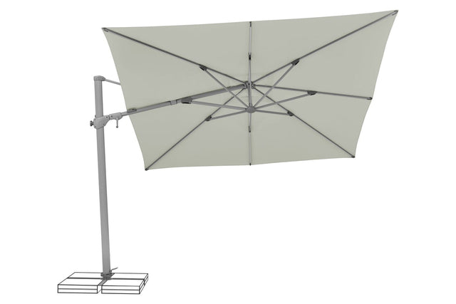 Suncomfort by Glatz Parasol Varioflex Light Grey 13 300x300cm 
