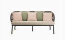 Vincent Sheppard Kodo Lounge Sofa avec coussins Fossil Grey Set 2 Almond (Almond + Olive green + Blush) 
