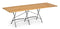 Weishäupl Classic Table 200x90cm avec plateau teck Graphitgrau - Teak 