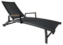 Zebra Fly Chaise longue empilable Graphite 